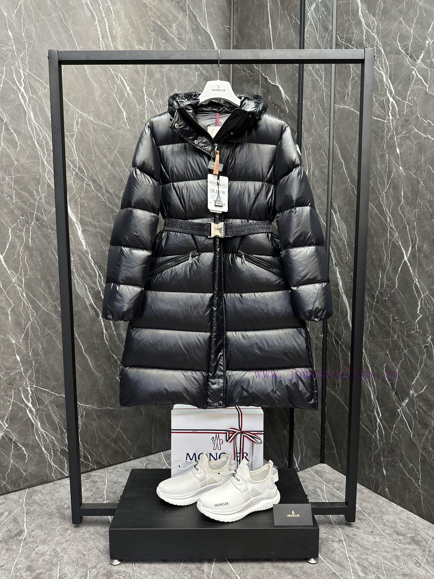 Moncler Bellevue women's long down jacket jacket Goose down filling Super plumpThis Bellevue7ipwskgr - Image 4