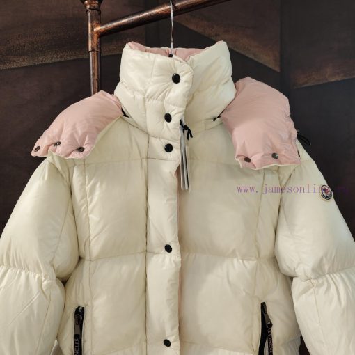 𝙈𝙊𝙉𝘾𝙇𝙀𝙍/𝙋𝙖𝙧𝙖𝙣𝙖Song Qian, Dilraba Same Style/Bread Down Jacket White PinkStyle code H20931sivh5ksy - Image 5