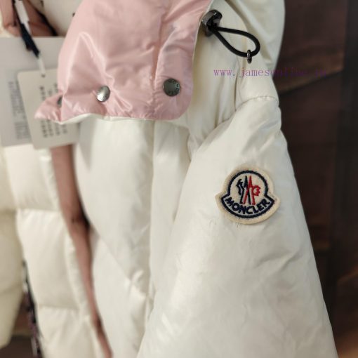 𝙈𝙊𝙉𝘾𝙇𝙀𝙍/𝙋𝙖𝙧𝙖𝙣𝙖Song Qian, Dilraba Same Style/Bread Down Jacket White PinkStyle code H20931sivh5ksy - Image 6