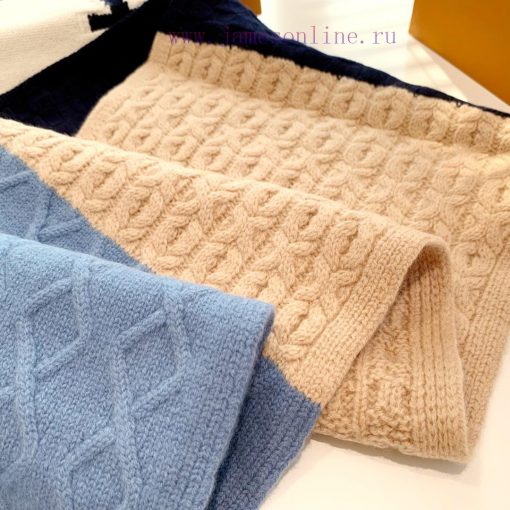 New LV Cashmere Knitted Scarf ️ Low key Luxury Sense ️ Exquisite Soft Elite Level Fashionablszakajrb - Image 6