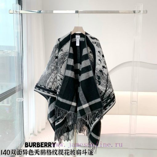 B's latest popular swan double-sided cape with double-sided jacquard craftsmanship, can be wuggt2gln