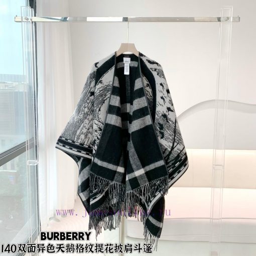B's latest popular swan double-sided cape with double-sided jacquard craftsmanship, can be wuggt2gln - Image 2