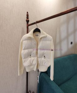 Top grade goose down, non monetary𝗠𝗼𝗻𝗰𝗹𝗲𝗿 | Mengkou Mengkelai Cardigan Knitted Down JacketDe97cjo0xy