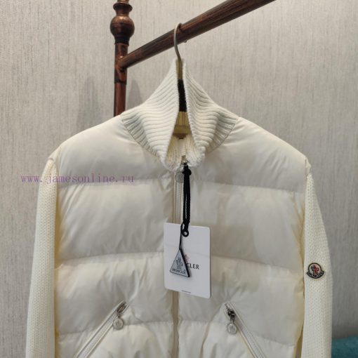 Top grade goose down, non monetary𝗠𝗼𝗻𝗰𝗹𝗲𝗿 | Mengkou Mengkelai Cardigan Knitted Down JacketDe97cjo0xy - Image 7