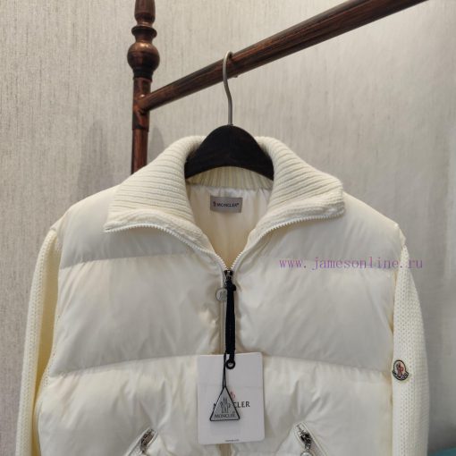 Top grade goose down, non monetary𝗠𝗼𝗻𝗰𝗹𝗲𝗿 | Mengkou Mengkelai Cardigan Knitted Down JacketDe97cjo0xy - Image 8