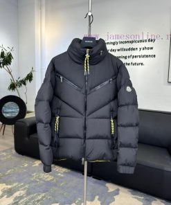 𝑴𝒐𝒏𝒄𝒍𝒆𝒓 | Masked/Mengkelai solid color stand up collar two-way zipper down jacket𝑺𝒊𝒛𝒆𝟭  𝟮  𝟯gqibhcr9