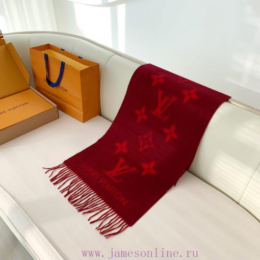 Top of the line original Louis Vuitton 24 new edition "REYKJAVIK Classic Solid Color Cashmerno99yk51 - Image 7