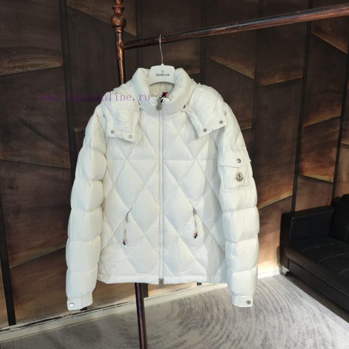 𝗠𝗼𝗻𝗰𝐥𝗲𝗿 Avery Goose Down Diamond Grid Detachable Hat Down JacketSize 1, 2, 3, 4, 5describeThkph0noub - Image 3