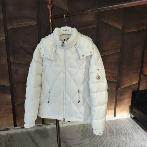 𝗠𝗼𝗻𝗰𝐥𝗲𝗿 Avery Goose Down Diamond Grid Detachable Hat Down JacketSize 1, 2, 3, 4, 5describeThkph0noub - Image 4
