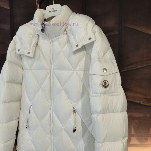 𝗠𝗼𝗻𝗰𝐥𝗲𝗿 Avery Goose Down Diamond Grid Detachable Hat Down JacketSize 1, 2, 3, 4, 5describeThkph0noub - Image 6