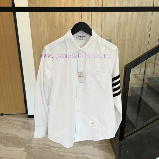 𝐓𝐇𝐎𝐌𝐁𝐑𝐎𝐖𝐍𝐄 | Tom Brown/Four Bar Ribbon ShirtTB Four Bar Ribbon Shirt UnisexColor scheme: blu4ddfi60k - Image 2