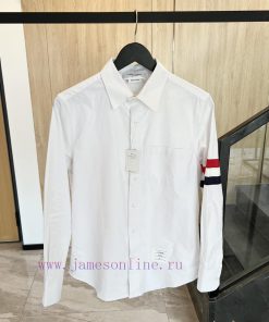 𝐓𝐇𝐎𝐌𝐁𝐑𝐎𝐖𝐍𝐄 | Tom Brown/Red White Blue Wide Ribbon ShirtTB Red White Blue Wide Ribbon Shirt U00kdh2sq