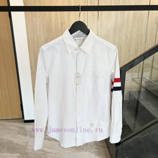𝐓𝐇𝐎𝐌𝐁𝐑𝐎𝐖𝐍𝐄 | Tom Brown/Red White Blue Wide Ribbon ShirtTB Red White Blue Wide Ribbon Shirt U00kdh2sq