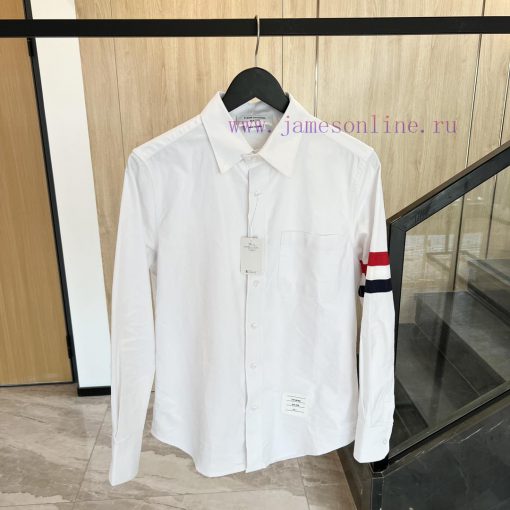 𝐓𝐇𝐎𝐌𝐁𝐑𝐎𝐖𝐍𝐄 | Tom Brown/Red White Blue Wide Ribbon ShirtTB Red White Blue Wide Ribbon Shirt U00kdh2sq - Image 2