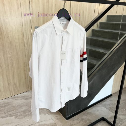 𝐓𝐇𝐎𝐌𝐁𝐑𝐎𝐖𝐍𝐄 | Tom Brown/Red White Blue Wide Ribbon ShirtTB Red White Blue Wide Ribbon Shirt U00kdh2sq - Image 4