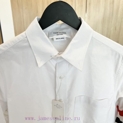 𝐓𝐇𝐎𝐌𝐁𝐑𝐎𝐖𝐍𝐄 | Tom Brown/Red White Blue Wide Ribbon ShirtTB Red White Blue Wide Ribbon Shirt U00kdh2sq - Image 5