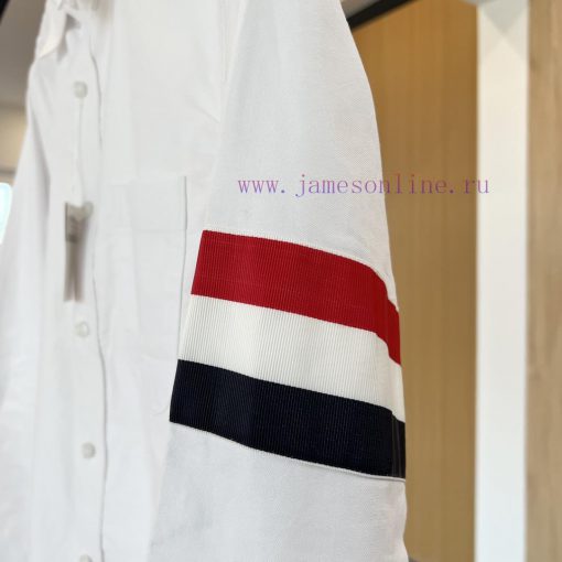 𝐓𝐇𝐎𝐌𝐁𝐑𝐎𝐖𝐍𝐄 | Tom Brown/Red White Blue Wide Ribbon ShirtTB Red White Blue Wide Ribbon Shirt U00kdh2sq - Image 6