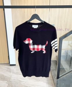 𝐓𝐇𝐎𝐌𝐁𝐑𝐎𝐖𝐍𝐄 Tom Brown | Dog Knitted Short SleeveTB puppy knitted short sleeved unisexColor s96b99ysz