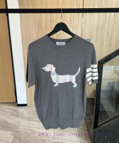 𝐓𝐇𝐎𝐌𝐁𝐑𝐎𝐖𝐍𝐄 Tom Brown | Dog Knitted Short SleeveTB puppy knitted short sleeved unisexColor scafbc9qvy