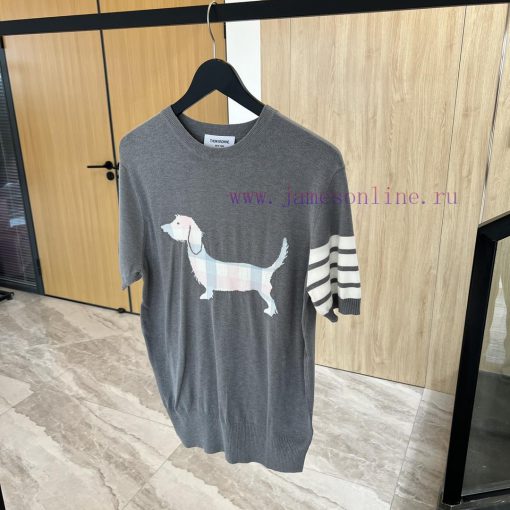 𝐓𝐇𝐎𝐌𝐁𝐑𝐎𝐖𝐍𝐄 Tom Brown | Dog Knitted Short SleeveTB puppy knitted short sleeved unisexColor scafbc9qvy - Image 3