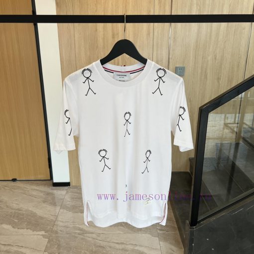 𝐓𝐇𝐎𝐌𝐁𝐑𝐎𝐖𝐍𝐄 Tom Brown | Stickman Printed Short Sleeve TTB matchstick printed short sleeved T-4k44aky1
