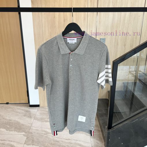 𝐓𝐇𝐎𝐌𝐁𝐑𝐎𝐖𝐍𝐄 Tom Brown | Classic Pearl PoloTB Classic Bead Woven POLO UnisexColor matching: whhq9030t8 - Image 2