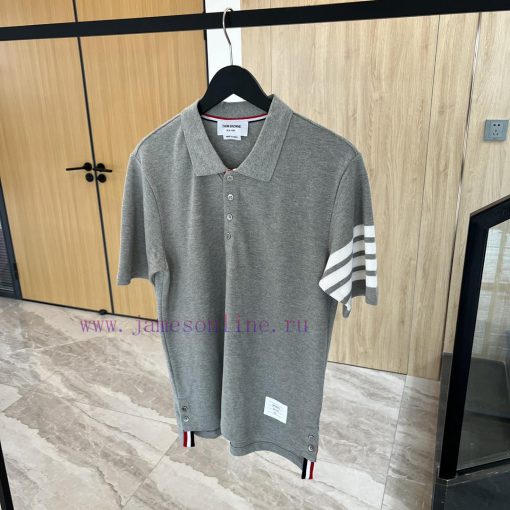 𝐓𝐇𝐎𝐌𝐁𝐑𝐎𝐖𝐍𝐄 Tom Brown | Classic Pearl PoloTB Classic Bead Woven POLO UnisexColor matching: whhq9030t8 - Image 3