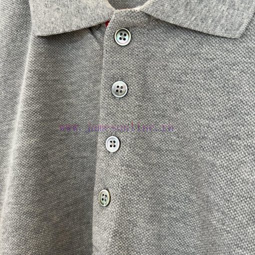 𝐓𝐇𝐎𝐌𝐁𝐑𝐎𝐖𝐍𝐄 Tom Brown | Classic Pearl PoloTB Classic Bead Woven POLO UnisexColor matching: whhq9030t8 - Image 6