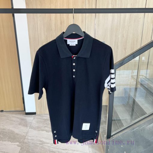 𝐓𝐇𝐎𝐌𝐁𝐑𝐎𝐖𝐍𝐄 Tom Brown | Classic Pearl PoloTB Classic Bead Woven POLO UnisexColor matching: why8uv6u4w - Image 2