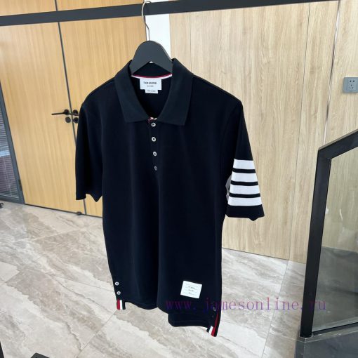 𝐓𝐇𝐎𝐌𝐁𝐑𝐎𝐖𝐍𝐄 Tom Brown | Classic Pearl PoloTB Classic Bead Woven POLO UnisexColor matching: why8uv6u4w - Image 3