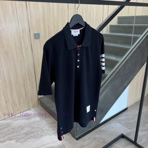 𝐓𝐇𝐎𝐌𝐁𝐑𝐎𝐖𝐍𝐄 Tom Brown | Classic Pearl PoloTB Classic Bead Woven POLO UnisexColor matching: why8uv6u4w - Image 4