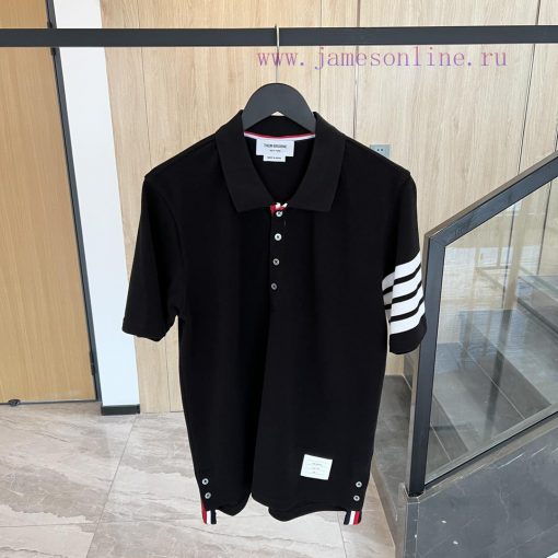 𝐓𝐇𝐎𝐌𝐁𝐑𝐎𝐖𝐍𝐄 Tom Brown | Classic Pearl PoloTB Classic Bead Woven POLO UnisexColor matching: whlblcqri1