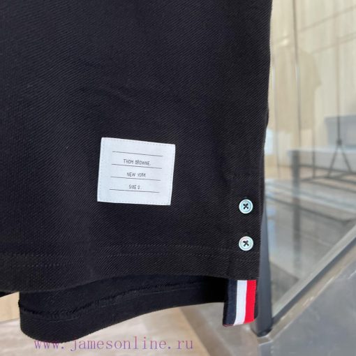 𝐓𝐇𝐎𝐌𝐁𝐑𝐎𝐖𝐍𝐄 Tom Brown | Classic Pearl PoloTB Classic Bead Woven POLO UnisexColor matching: whlblcqri1 - Image 6