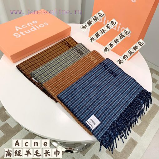 Top original versionThe Acne small grid AB face fairy scarf is incredibly gentle, with versagob1btuk - Image 2