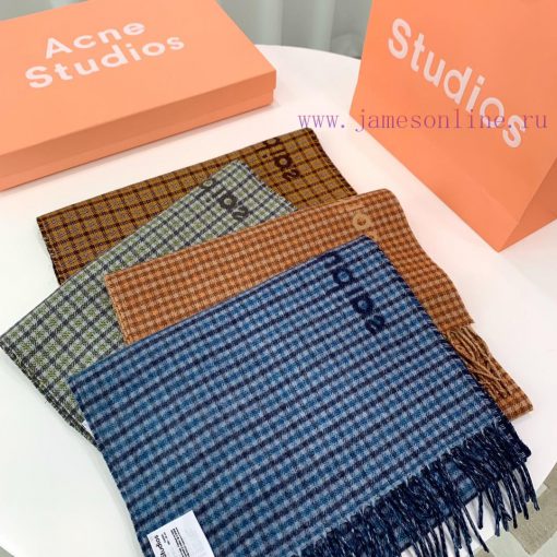 Top original versionThe Acne small grid AB face fairy scarf is incredibly gentle, with versagob1btuk - Image 7