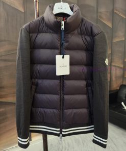 Top grade goose down Moncler cotton knitted down jacketSize 1, 2, 3, 4, 5Color scheme: blackpcxbeecx