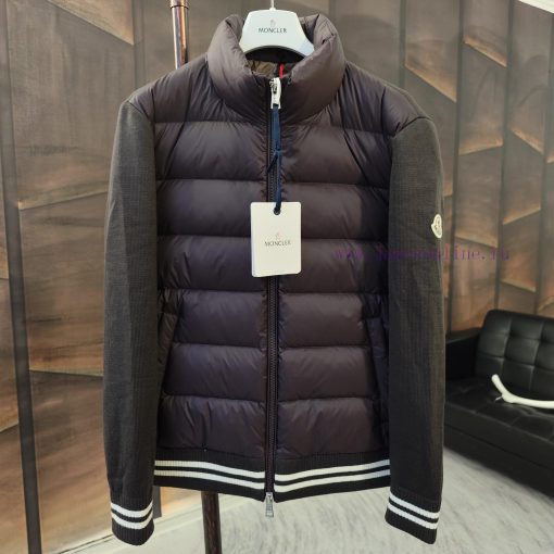 Top grade goose down Moncler cotton knitted down jacketSize 1, 2, 3, 4, 5Color scheme: blackpcxbeecx