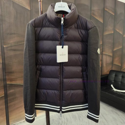 Top grade goose down Moncler cotton knitted down jacketSize 1, 2, 3, 4, 5Color scheme: blackpcxbeecx - Image 2