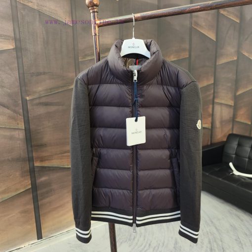 Top grade goose down Moncler cotton knitted down jacketSize 1, 2, 3, 4, 5Color scheme: blackpcxbeecx - Image 3