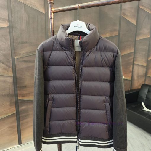 Top grade goose down Moncler cotton knitted down jacketSize 1, 2, 3, 4, 5Color scheme: blackpcxbeecx - Image 4
