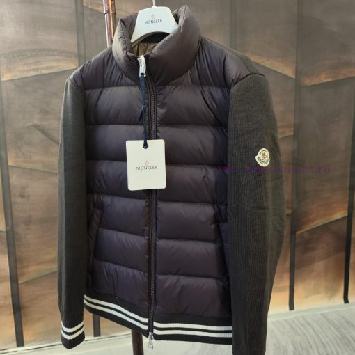 Top grade goose down Moncler cotton knitted down jacketSize 1, 2, 3, 4, 5Color scheme: blackpcxbeecx - Image 5