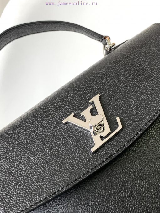 Louis Vuitton Bags M51395 Black M56094 Grey This Lockme Ever Single Handle Handbag Is Crafted From Soft Cowhide Le tk246z0j - Image 7