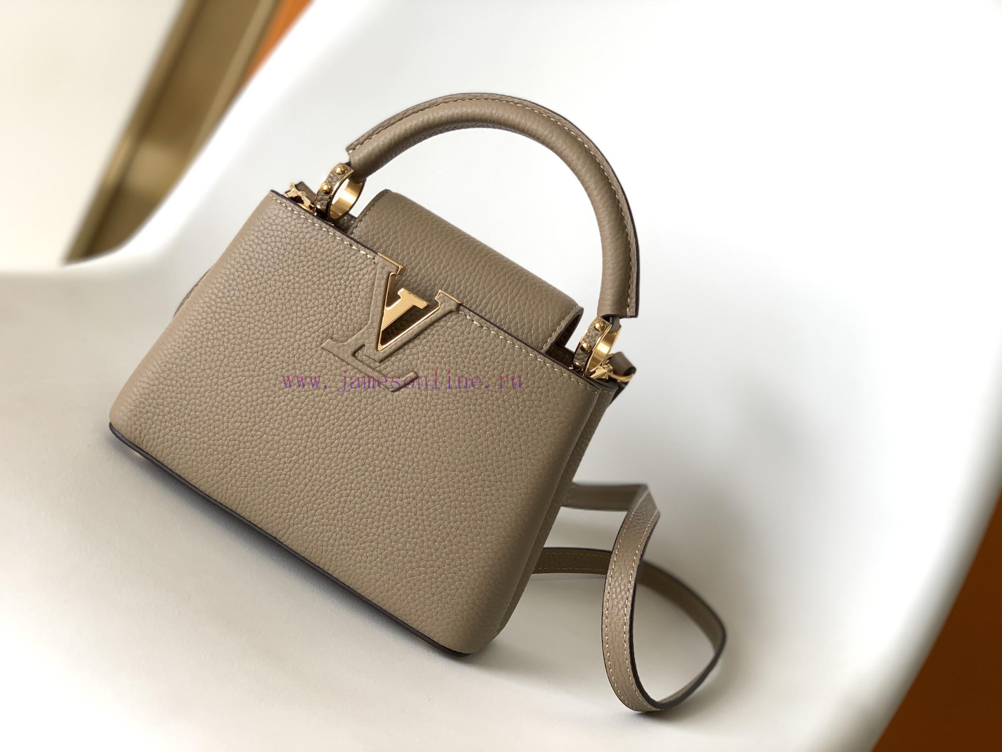 Louis Vuitton Bags Double Eleven Eventoriginal SingleCOW LEATHERM56071 Grey Capucines Mini Handbag Made Of Importe bwuygcvd