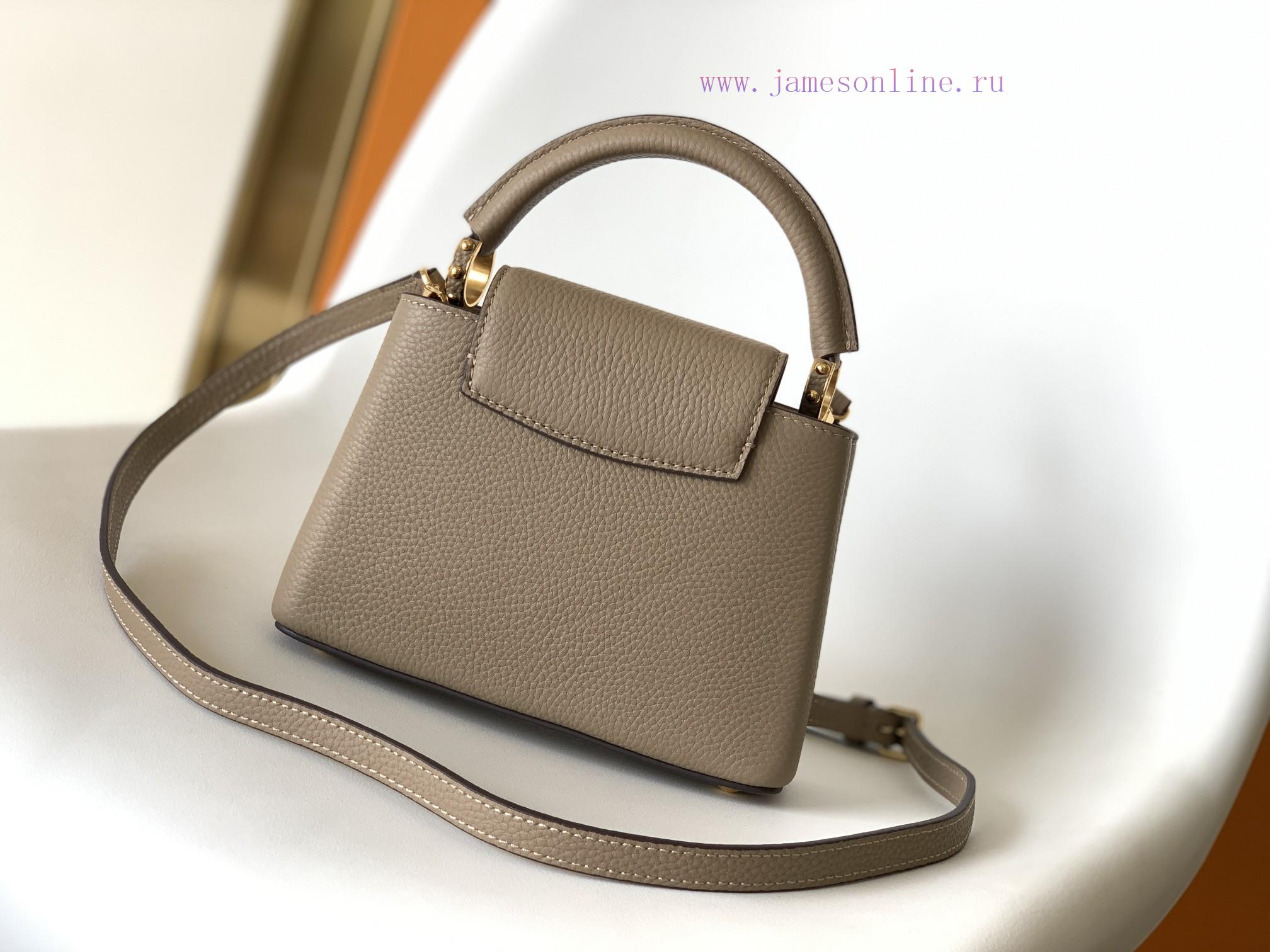 Louis Vuitton Bags Double Eleven Eventoriginal SingleCOW LEATHERM56071 Grey Capucines Mini Handbag Made Of Importe bwuygcvd - Image 4