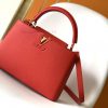Louis Vuitton Bags Original SingleCOW LEATHERM59882 M42259 Red Medium Capucines BB Handbag Made Of Imported Calf L 5oop456s
