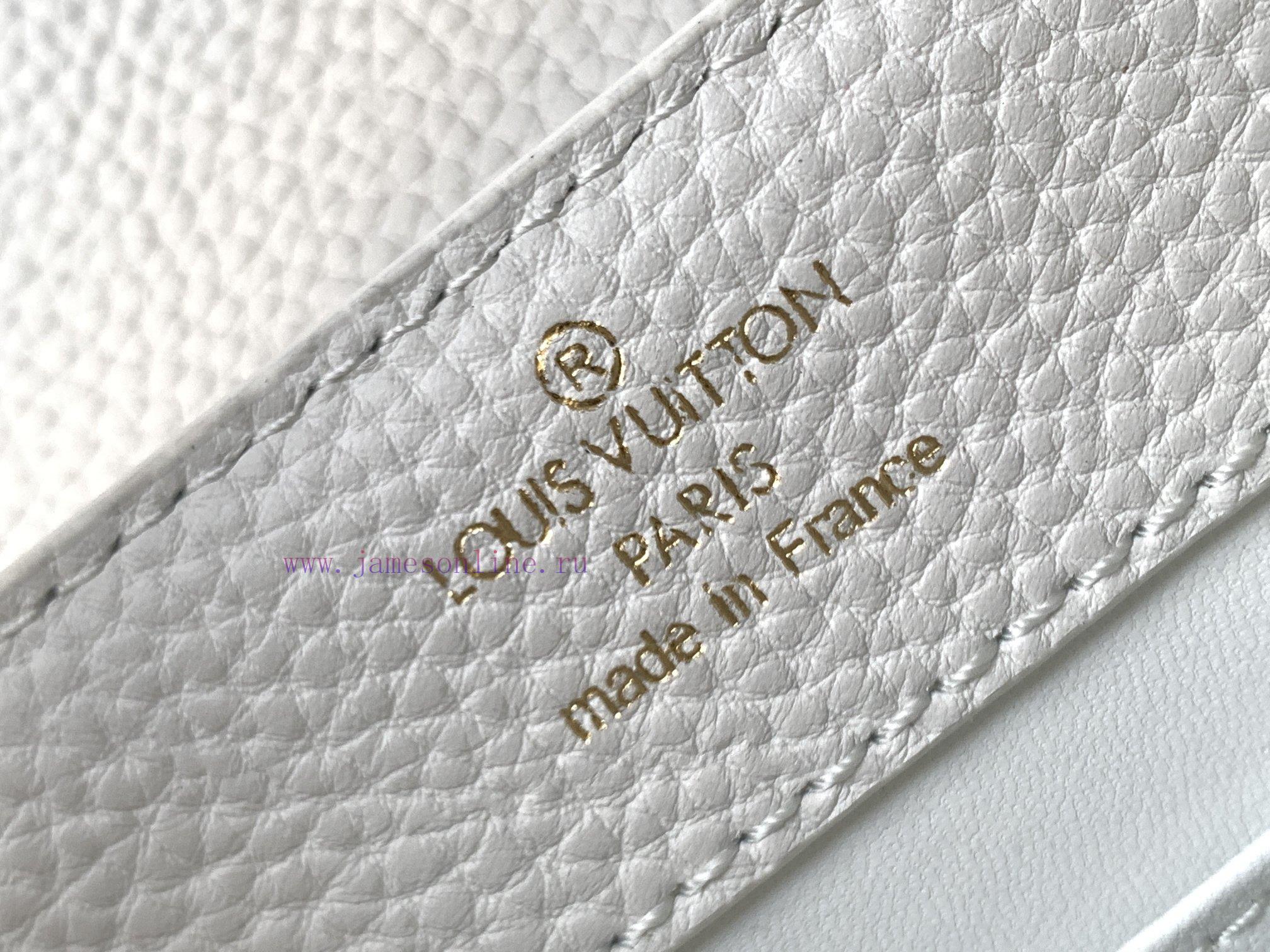 Louis Vuitton Bags Original SingleCOW LEATHERM56071 White Capucines Mini Handbag Made Of Imported Calf Leather Fro cmewhcgr - Image 10