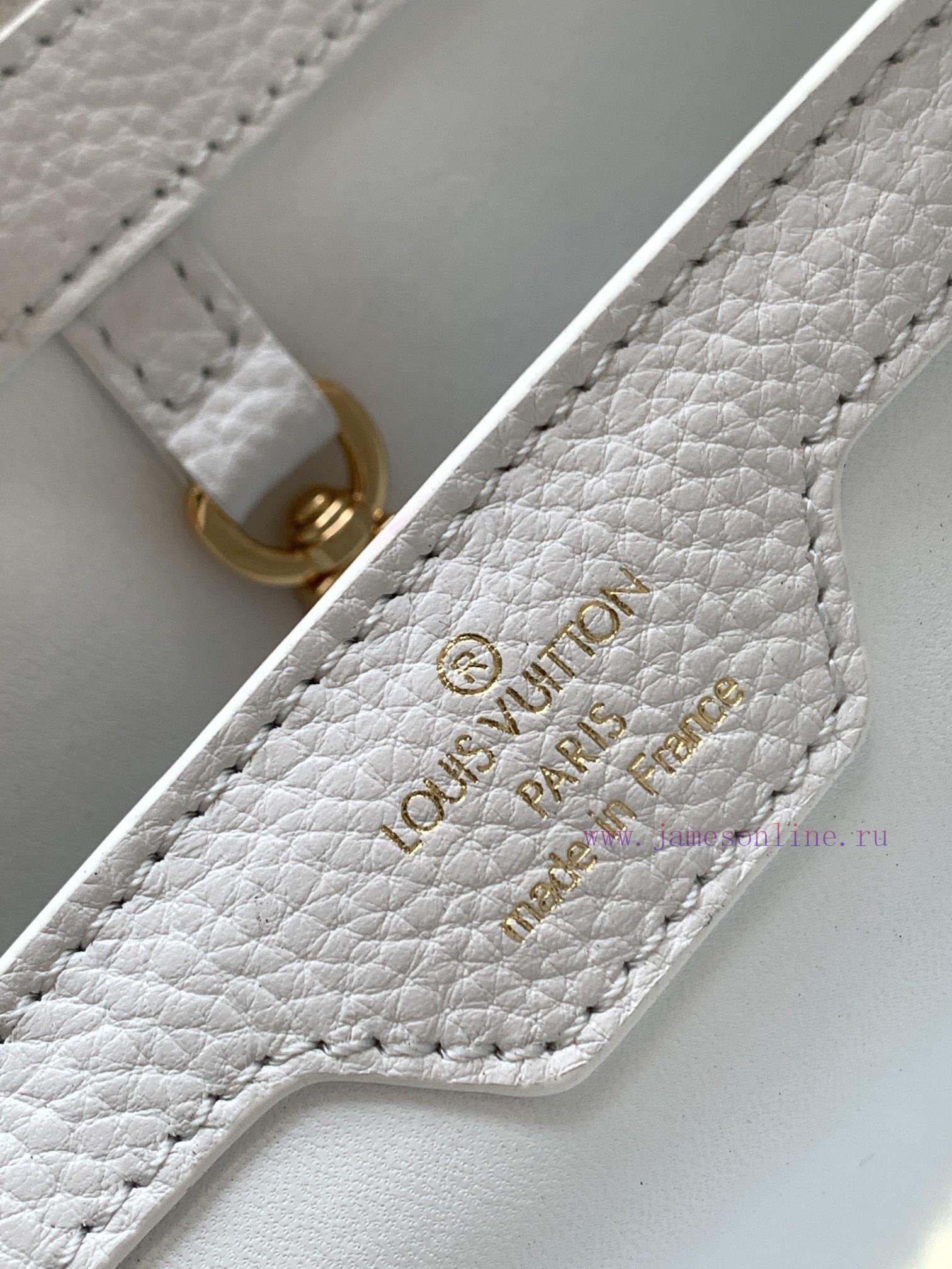 Louis Vuitton Bags Original SingleCOW LEATHERM59882 M42259 White Medium Capucines BB Handbag Made Of Imported Calf c2bctlu2 - Image 9