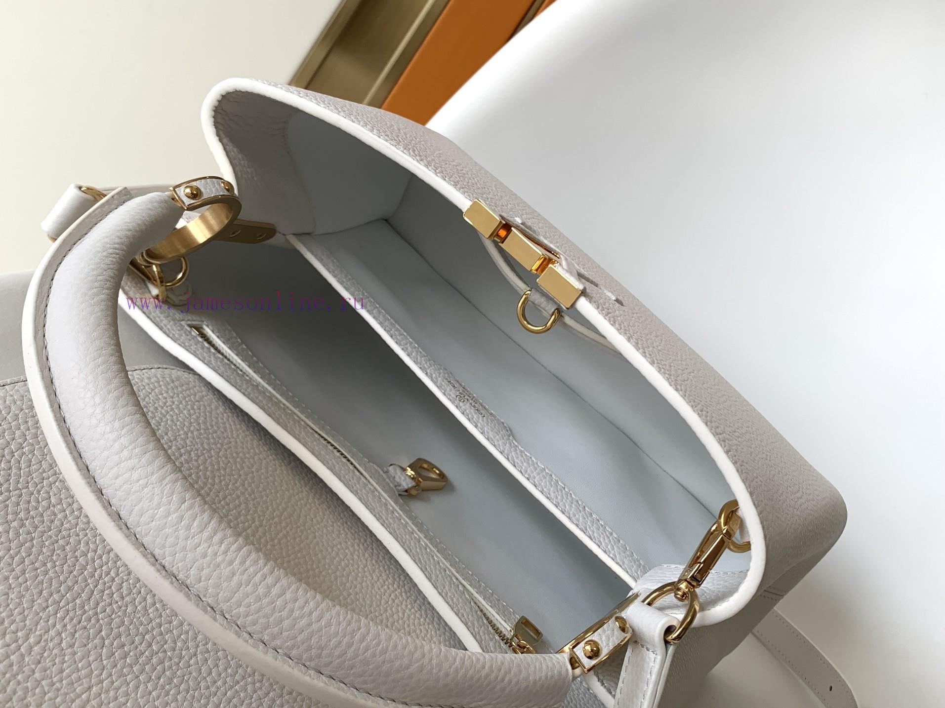 Louis Vuitton Bags Original SingleCOW LEATHERM59882 M42259 White Medium Capucines BB Handbag Made Of Imported Calf c2bctlu2 - Image 10