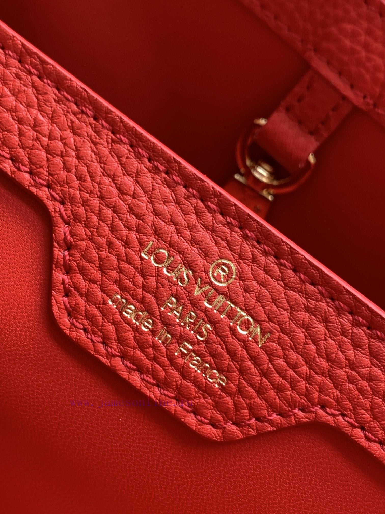 Louis Vuitton Bags Original SingleCOW LEATHERM59882 M42259 Red Medium Capucines BB Handbag Made Of Imported Calf L 5oop456s - Image 10