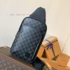 Louis Vuitton Bags Style M45302 Black Grid This Avenue Shoulder Bag Is Made Of Damier Graphite Canvas With Louis V iqhdba2d